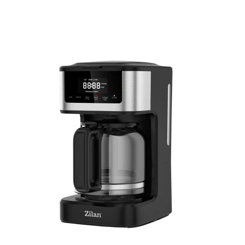 Cafetiera digitala Zilan ZLN9266, functie de preparare la o ora uterioara, auto curatare