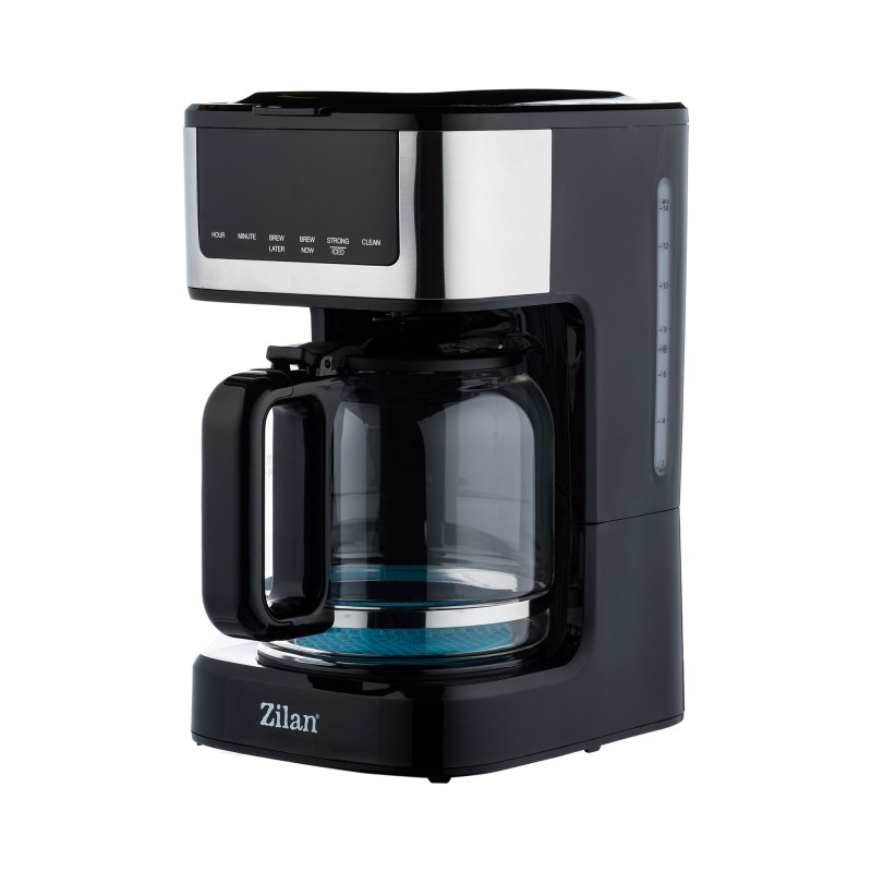 Cafetiera digitala Zilan ZLN9266, functie de preparare la o ora uterioara, auto curatare