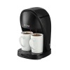 Aparat de facut cafea Floria ZLN9297, filtru de nailon, cupa pentru masurat, 2 cesti incluse, Negru