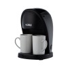 Aparat de facut cafea Floria ZLN9297, filtru de nailon, cupa pentru masurat, 2 cesti incluse, Negru