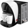 Aparat de facut cafea Floria ZLN9298, filtru de nailon, cupa pentru masurat, 2 cesti incluse, Alb