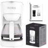 Aparat de facut cafea Floria ZLN9274 Alb, putere 600W, oprire automata, vas de 1.2 litrii