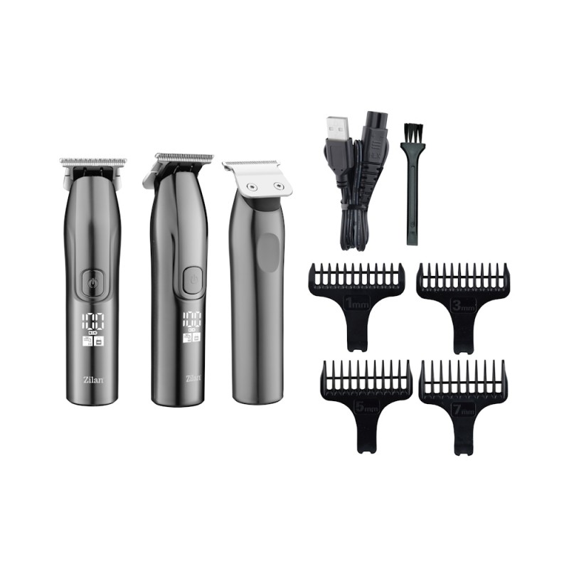 Aparat de tuns 5 in 1 Zilan ZLN8641 cu 5 dimensiuni de taiere, trimmer,rezistent la apa IPX7