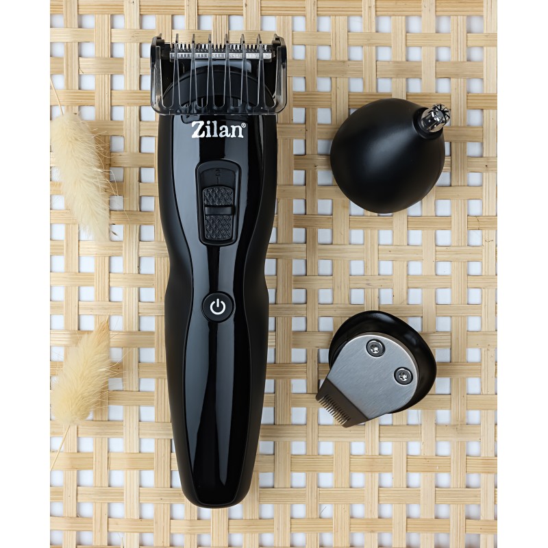 Aparat de tuns 4 in 1 Zilan ZLN8719, capat ajustabil int 1 si 10 mm, capat de nas si doua trimmere