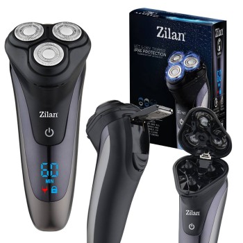 Aparat de ras Zilan ZLN8733 rezistent la apa IPX6,  afisare digitala, incarcare rapida