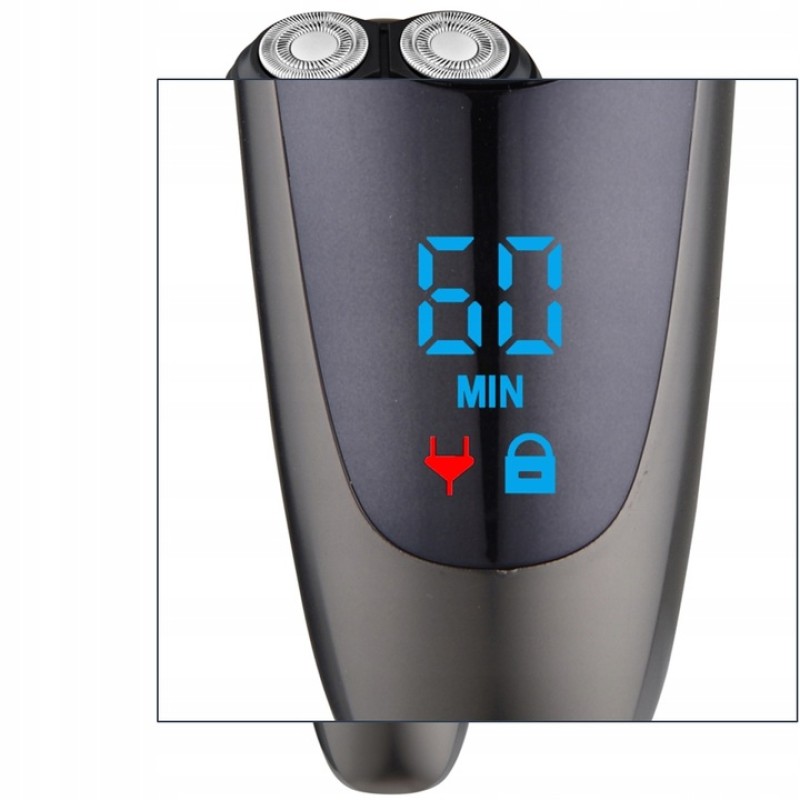 Aparat de ras Zilan ZLN8733 rezistent la apa IPX6,  afisare digitala, incarcare rapida