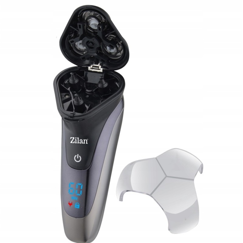 Aparat de ras Zilan ZLN8733 rezistent la apa IPX6,  afisare digitala, incarcare rapida