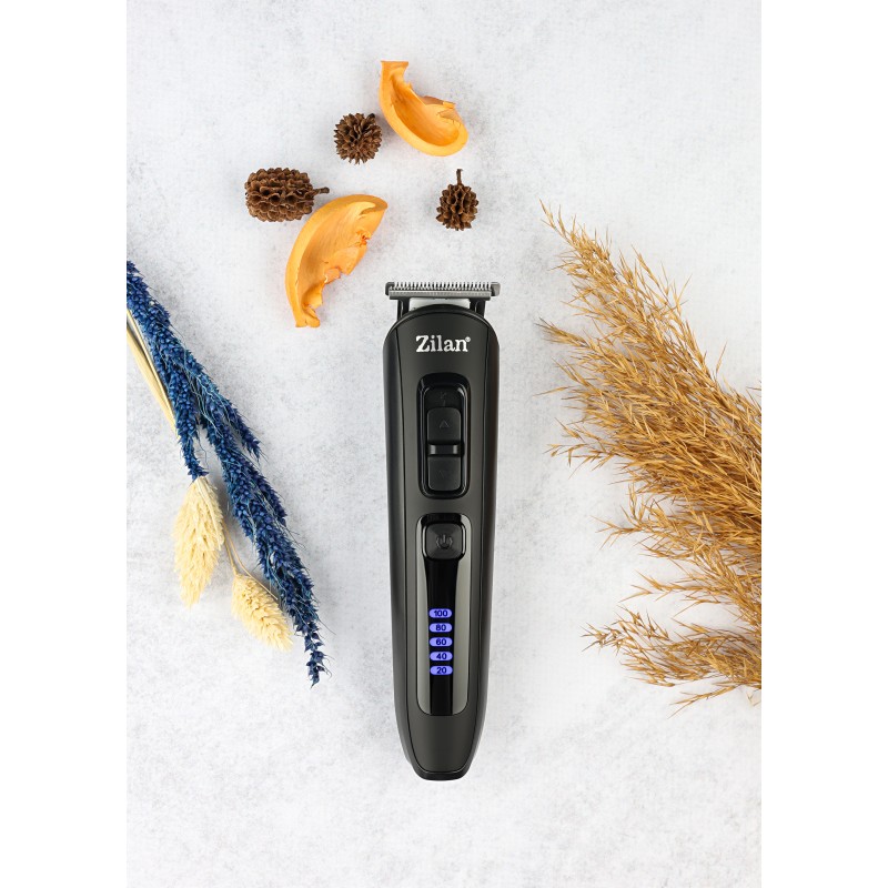 Aparat de tuns 10 in 1 Zilan ZLN8658 cu suport, 5 capete deferite + 5 nivele de tundere