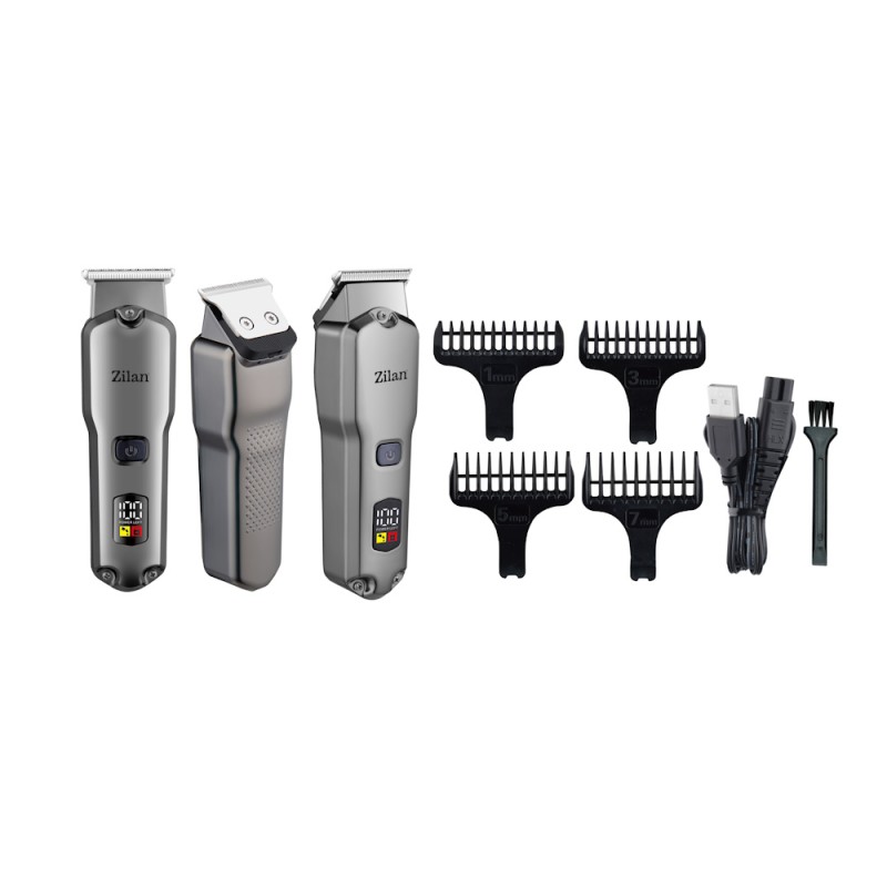 Aparat de tuns 5 in 1 Zilan ZLN8634, 5 dimensiuni de taiere, rezistent la apa IPX7