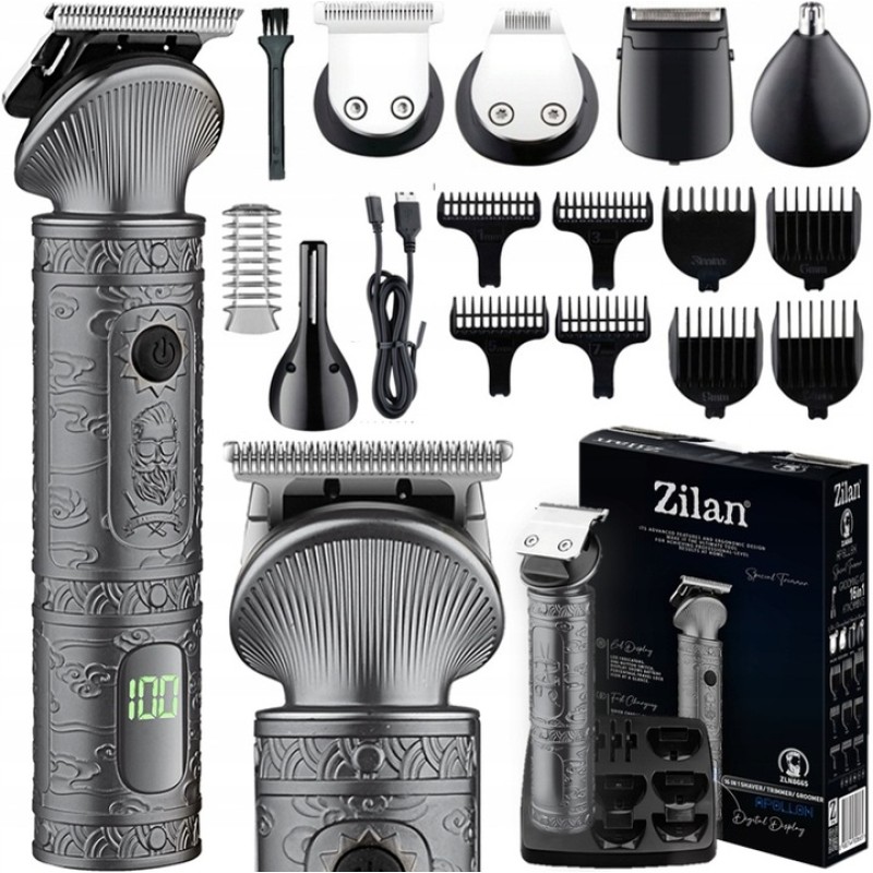 Masina de tuns Zilan ZLN8665 cu 6 capete, 8 nivele de taiere, capete rezistente la spalare