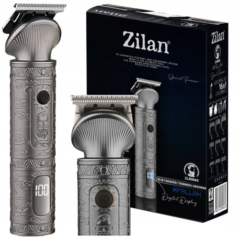 Masina de tuns Zilan ZLN8665 cu 6 capete, 8 nivele de taiere, capete rezistente la spalare