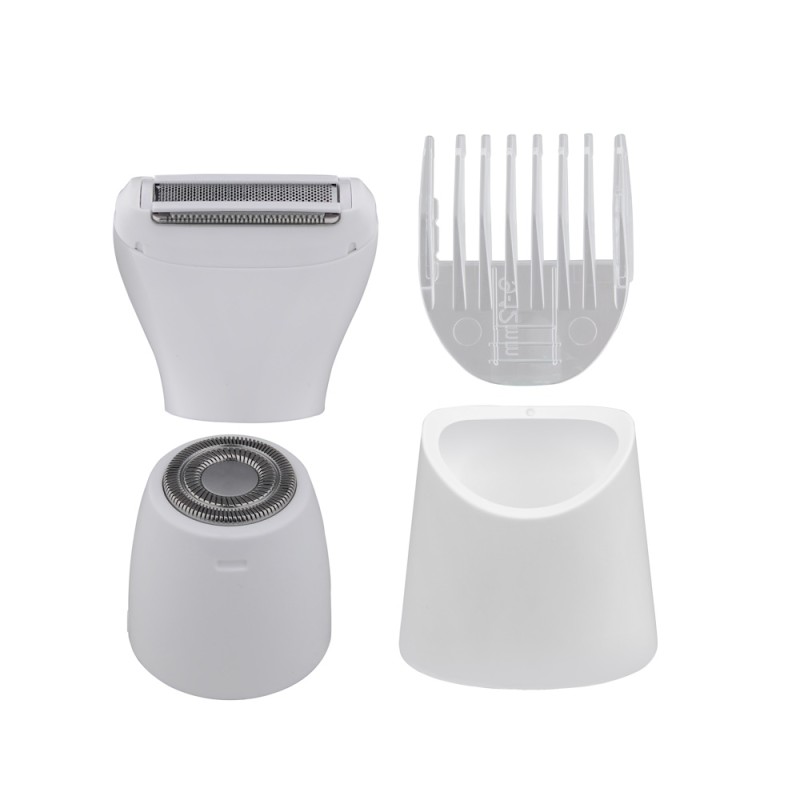 Aparat de epilat Zilan ZLN8740 Alb, 3 capete de epilare, 3 nivele de taiere, perie pentru curatare