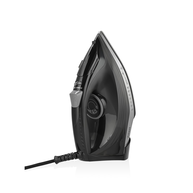 Fier de calcat Zilan ZLN8603, talpa ceramica, Negru, Putere 2600W, calcare cu abur