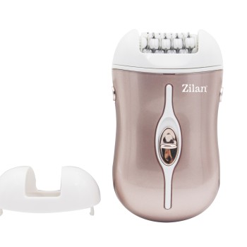 Aparat de epilat Zilan ZLN8788 3 in 1 , 2 capete de epilare, 2 trepte de viteza, perie pentru curatare