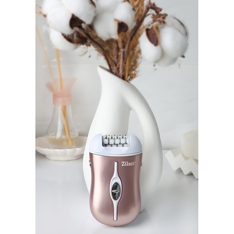 Aparat de epilat Zilan ZLN8788 3 in 1 , 2 capete de epilare, 2 trepte de viteza, perie pentru curatare