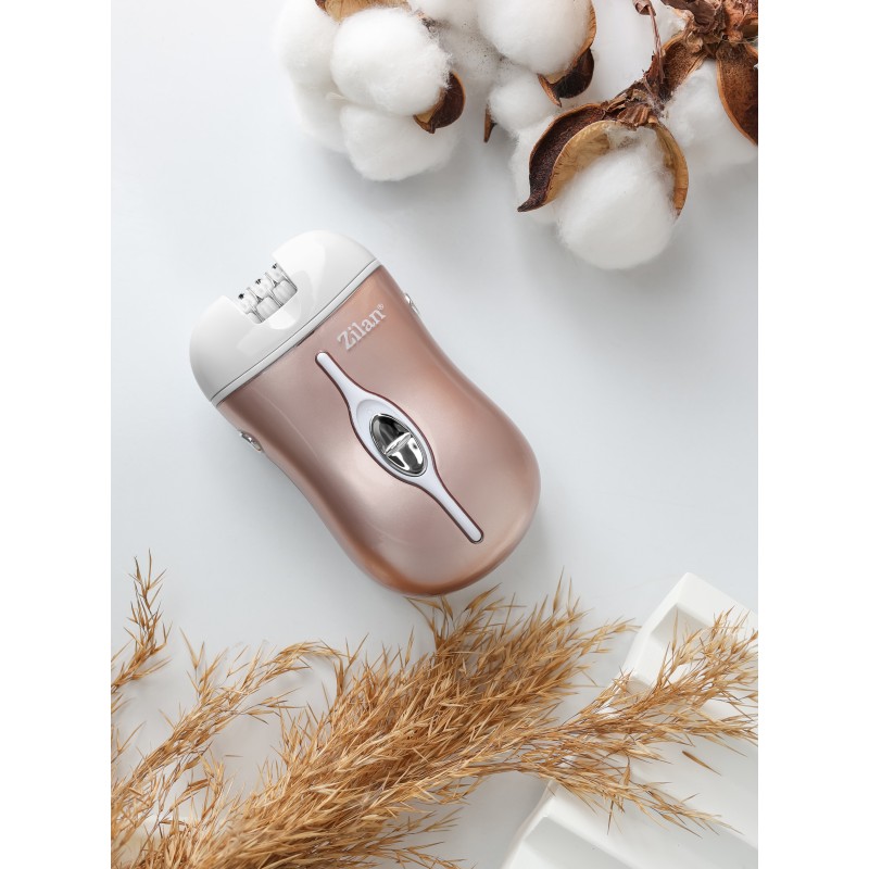 Aparat de epilat Zilan ZLN8788 3 in 1 , 2 capete de epilare, 2 trepte de viteza, perie pentru curatare