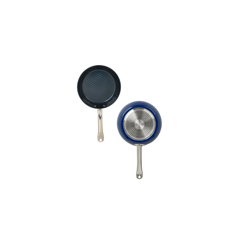 Tigaie Zilan ZLN9624 diamond, cu baza de inductie, ceramica si inox, usor de spalat, 20 cm,0.95L