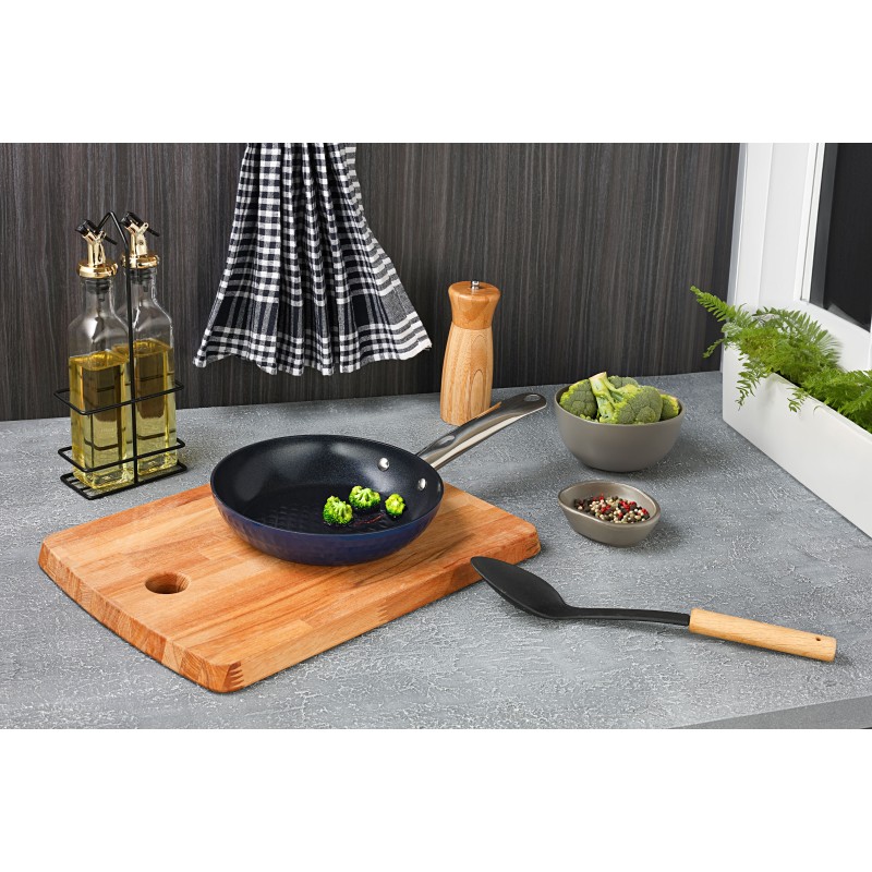 Tigaie Zilan ZLN9624 diamond, cu baza de inductie, ceramica si inox, usor de spalat, 20 cm,0.95L