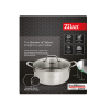 Oala Zilan ZLN9648 cu capac, tri-ply, inox, antiaderent, protectie la zgarieturi, usor de spalat, 24 cm,4.3L