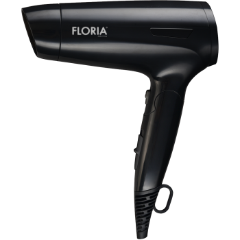 Uscator de par Floria ZLN9402, 1600W, 2 trepte de viteza, 3 trepte de temperatura, protectie la supraincalzire, Negru