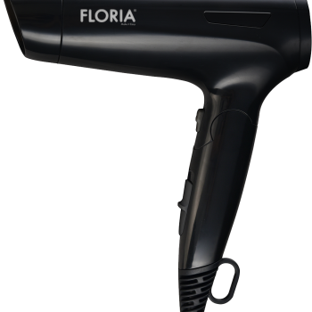 Uscator de par Floria ZLN9402, 1600W, 2 trepte de viteza, 3 trepte de temperatura, protectie la supraincalzire, Negru