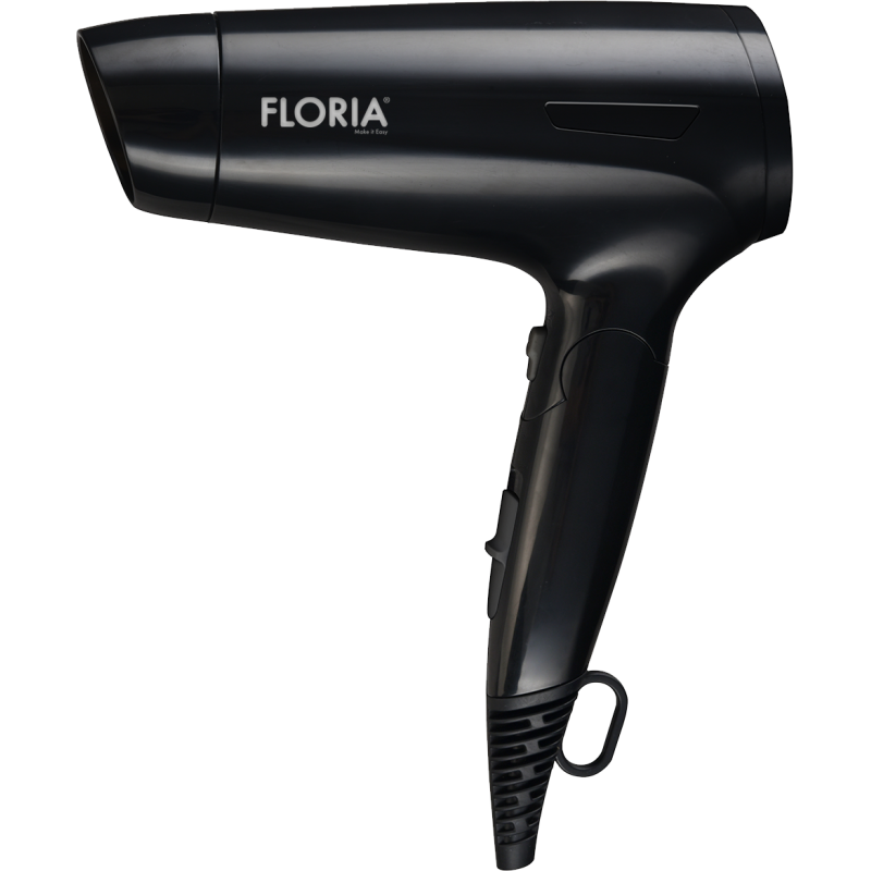 Uscator de par Floria ZLN9402, 1600W, 2 trepte de viteza, 3 trepte de temperatura, protectie la supraincalzire, Negru