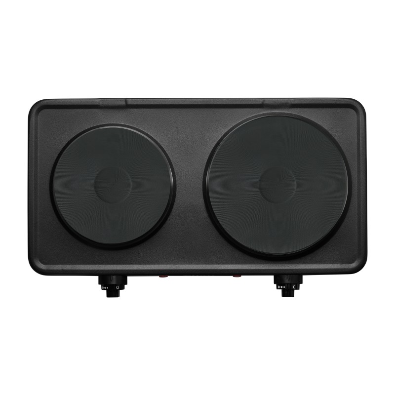 Plita electrica Dubla Zilan ZLN-2181 Negru, 2500W, termostat reglabil, protectie impotriva supraincalzirii