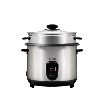 Aparat de gatit Zilan ZLN9570 2 in 1 pentru gatit orez si alimente la abur, capacitate 1.5L, 500W, sistem anti-alunecare