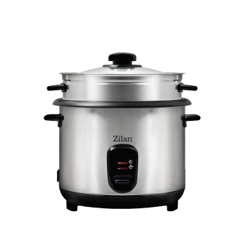 Aparat de gatit Zilan ZLN9570 2 in 1 pentru gatit orez si alimente la abur, capacitate 1.5L, 500W, sistem anti-alunecare