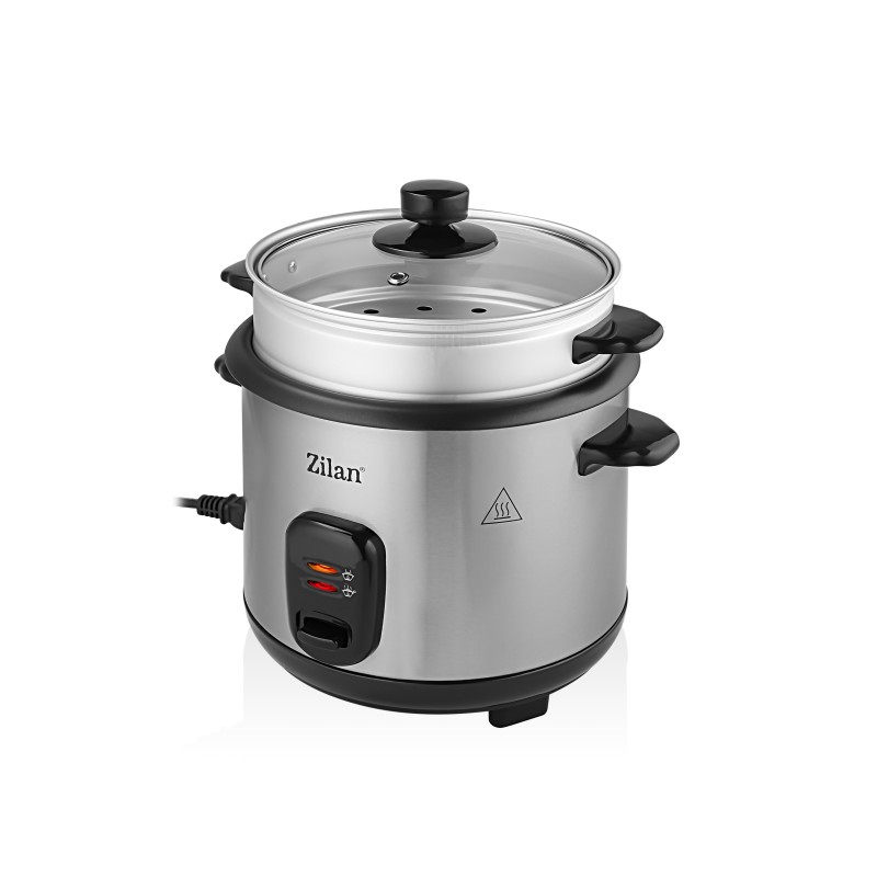 Aparat de gatit Zilan ZLN9570 2 in 1 pentru gatit orez si alimente la abur, capacitate 1.5L, 500W, sistem anti-alunecare