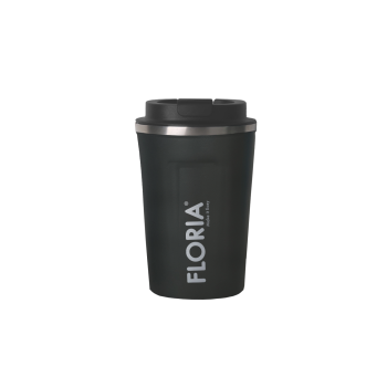 Cana de cafea Floria ZLN9970 tip termos, capacitate 380ml, interior din inox, pereti dublii, gri
