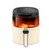 Friteuza Zilan ZLN9984 tip air fryer, 1500W, capacitate 5L, temperatura maxima 200 grade, Crem