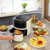 Friteuza Zilan ZLN9984 tip air fryer, 1500W, capacitate 5L, temperatura maxima 200 grade, Crem