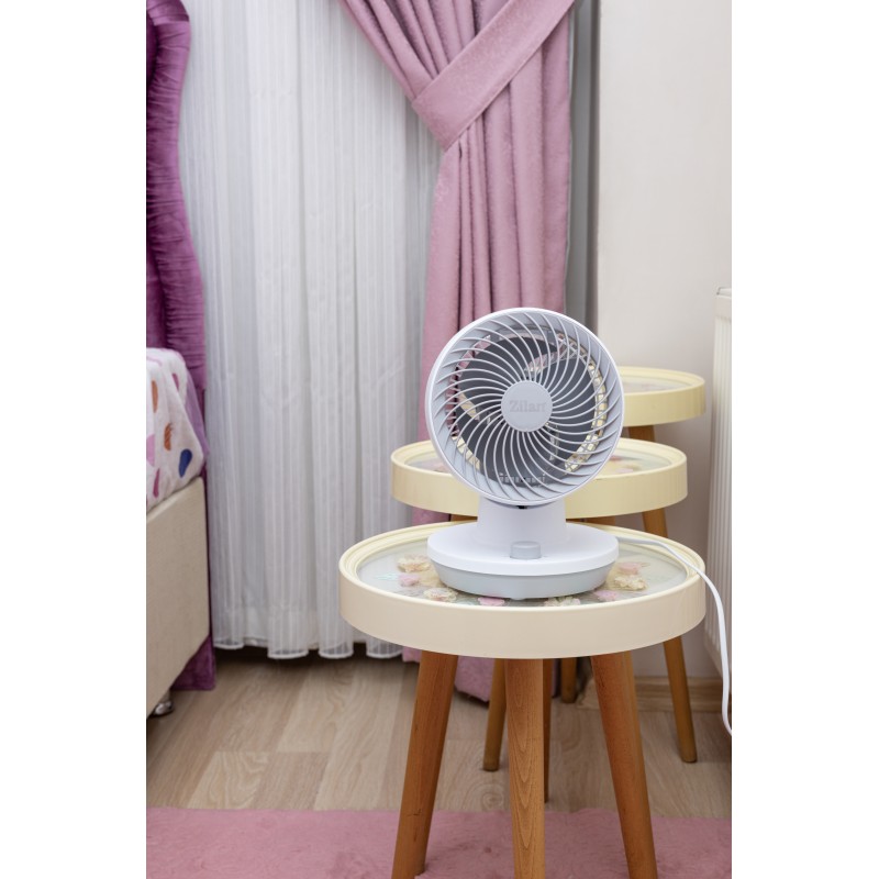 Ventilator de birou Zilan ZLN1009, 3 trepte de viteza, Oscilatie, Putere 45W