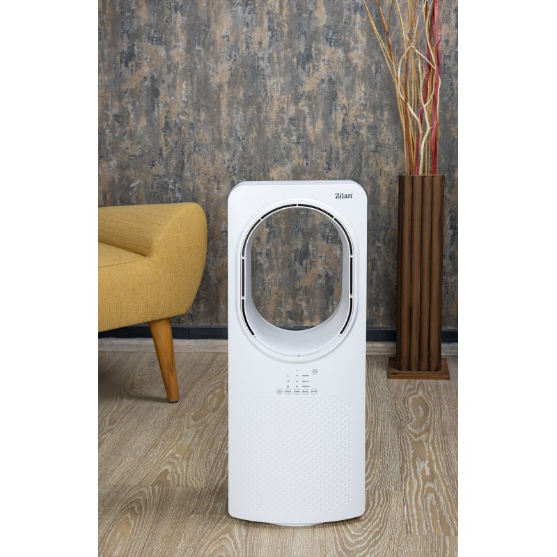 Ventilator fara palete Zilan ZLN1078, 50W, Timer, 3 trepte de viteza, 3 moduri presetate