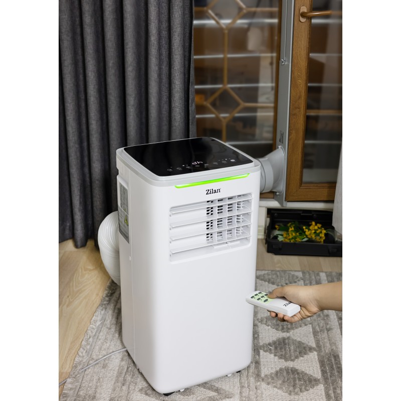 Aer conditionat mobil Zilan ZLN1047 3 in 1, 9000Btu/h, Timer, Display LED, temperatura 7-35 grade C