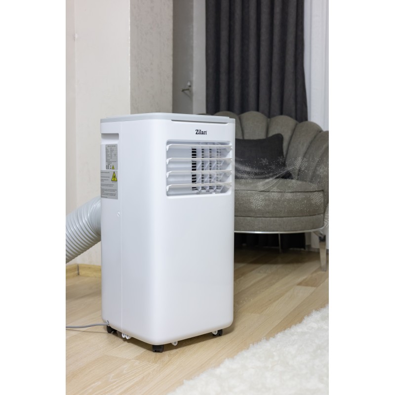 Aer conditionat mobil Zilan ZLN1047 3 in 1, 9000Btu/h, Timer, Display LED, temperatura 7-35 grade C