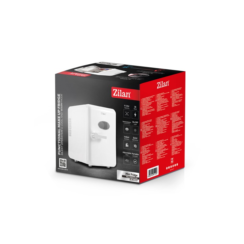 Mini Frigider Zilan ZLN1153 portabil, capacitate 4L, putere 36W, functie de incalzire si racire