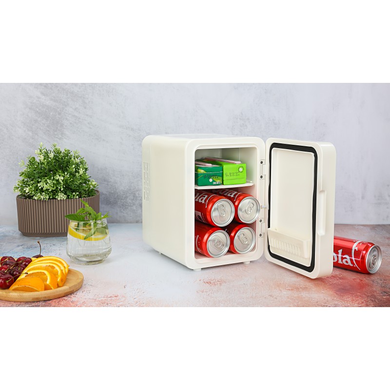 Mini Frigider Zilan ZLN1160 pentru Make Up, capacitate 4L, 36W, Oglinda cu LED, Functie de incalzire si racire