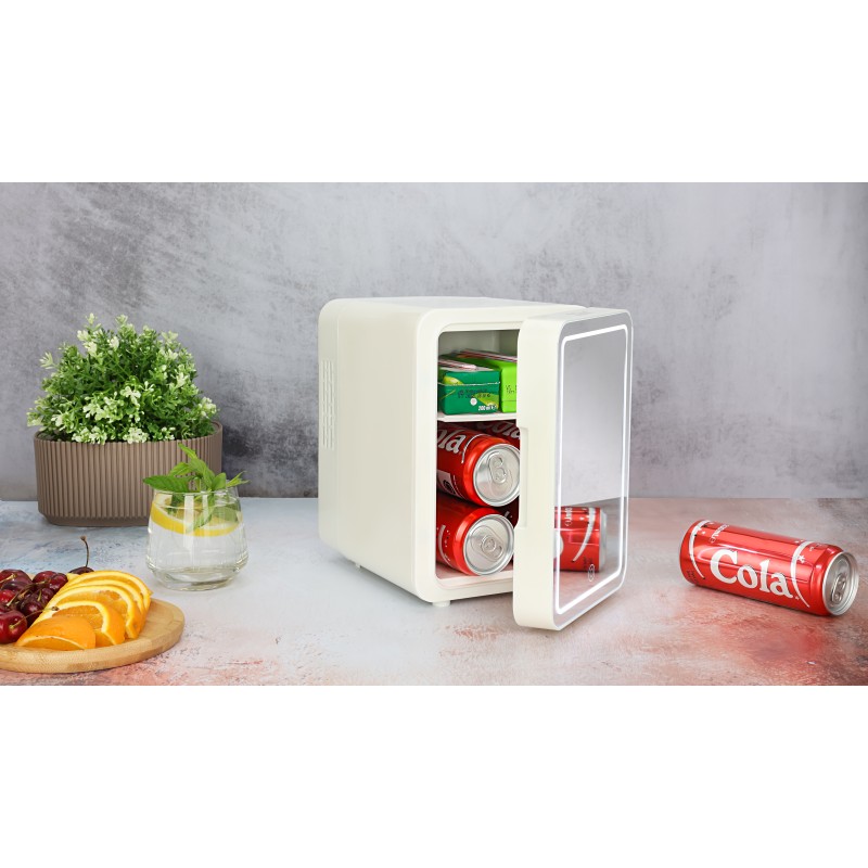 Mini Frigider Zilan ZLN1160 pentru Make Up, capacitate 4L, 36W, Oglinda cu LED, Functie de incalzire si racire