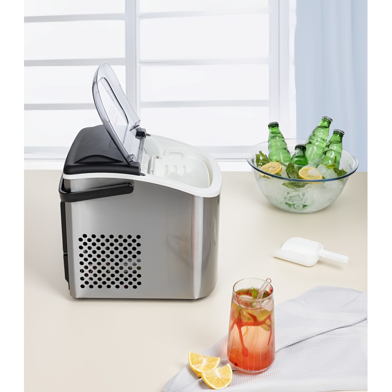 Masina de facut gheata Zilan ZLN1177, 12-15 kg de gheata pe zi, otel inoxidabil, 95W