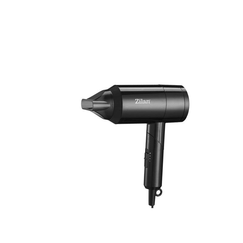 Uscator de par Zilan ZLN9174, Maner pliabil, 3 trepte de temperatura, 1800W, 2 trepte de viteza, Functie ionica,