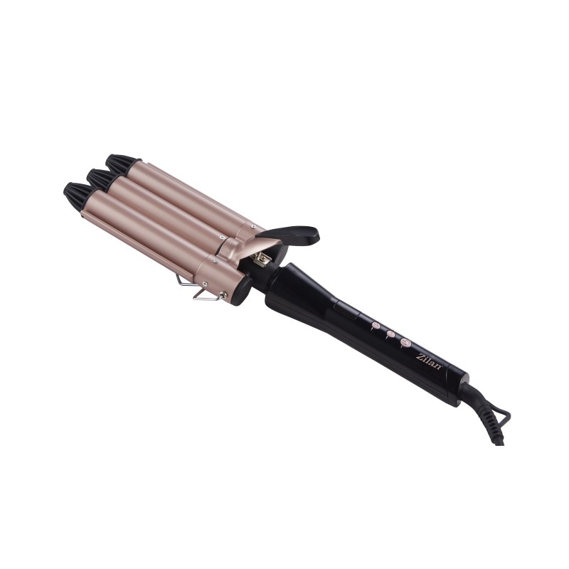 Ondulator de par Zilan ZLN9198 cu 3 elementi, 5 trepte de temperatura, Display LED, 128W