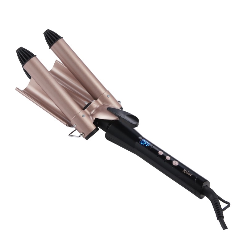 Ondulator de par Zilan ZLN9198 cu 3 elementi, 5 trepte de temperatura, Display LED, 128W