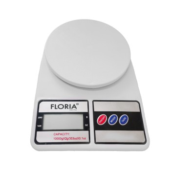 Cantar de bucatarie digital Floria ZLN9075, Capacitate 2g-10.000g, Display LCD, Maxim 10kg
