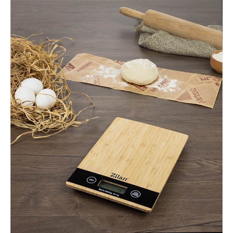 Cantar de bucatarie digital Zilan ZLN8989, Capacitate 2g-5000g, Display LCD, Maxim 5kg