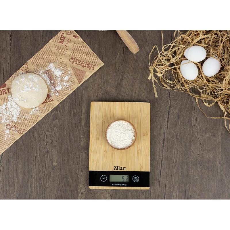 Cantar de bucatarie digital Zilan ZLN8989, Capacitate 2g-5000g, Display LCD, Maxim 5kg