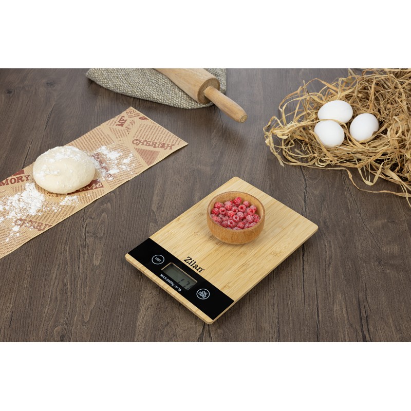 Cantar de bucatarie digital Zilan ZLN8989, Capacitate 2g-5000g, Display LCD, Maxim 5kg