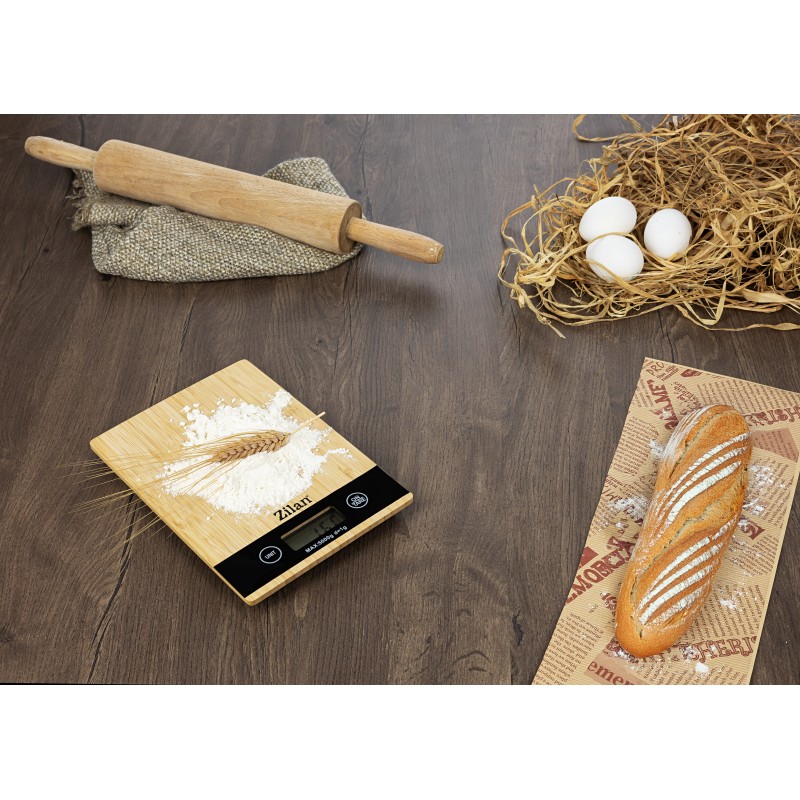 Cantar de bucatarie digital Zilan ZLN8989, Capacitate 2g-5000g, Display LCD, Maxim 5kg