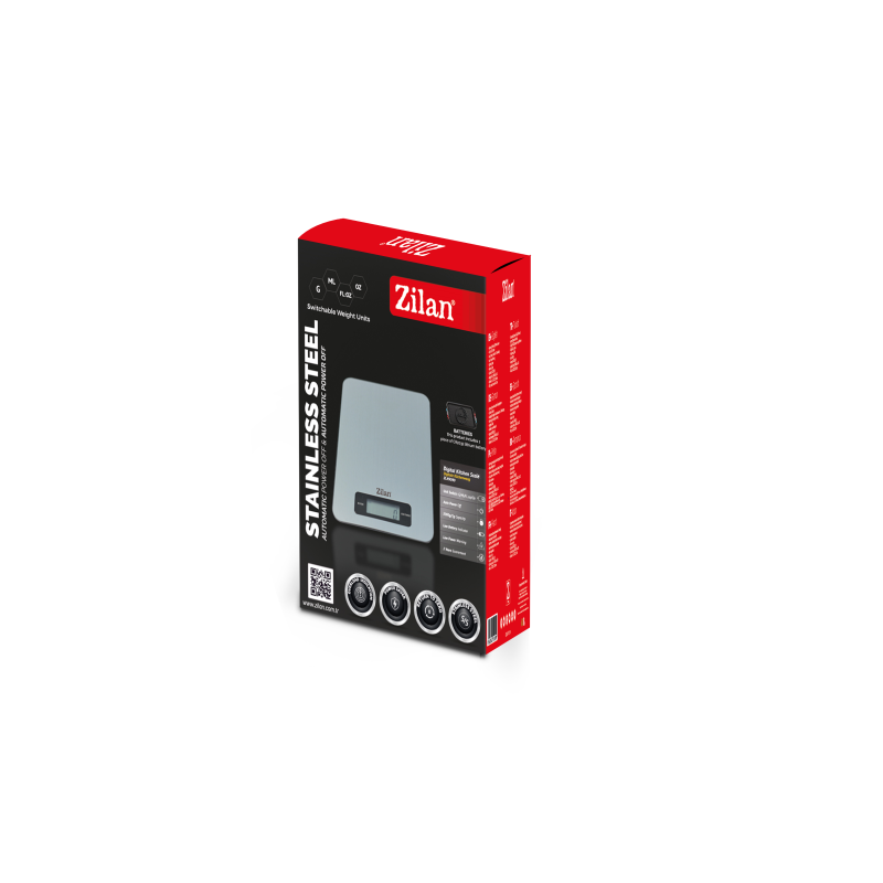 Cantar de bucatarie digital Zilan ZLN9099, Capacitate 2g-5000g, Display LCD, Maxim 5kg